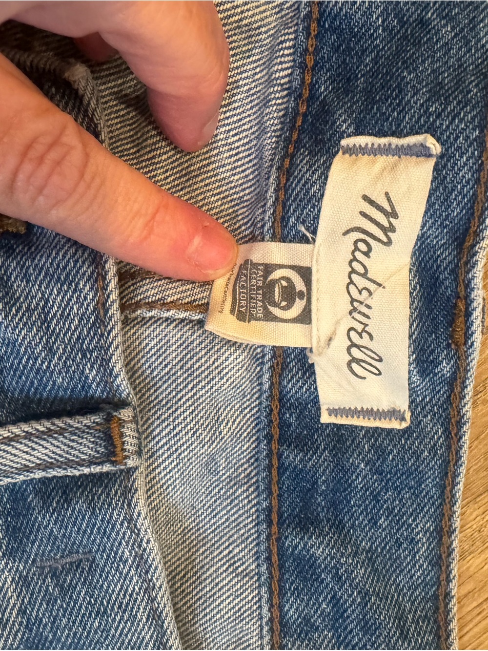 Madewell Light Blue Distressed Denim Cutoff Shorts - Picture 3 of 4